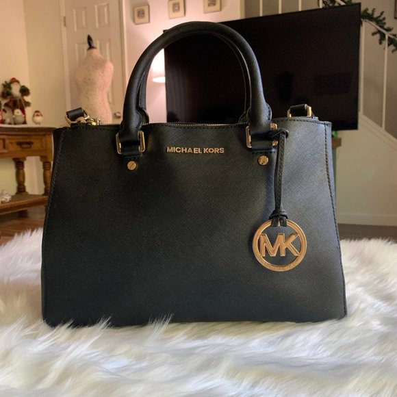 Michael Kors Sutton Black Satchel